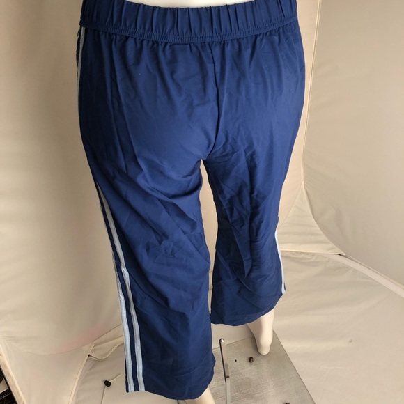Express Jeans vintage Y2K blue side stripe cropped workout track pants - Picture 3 of 11